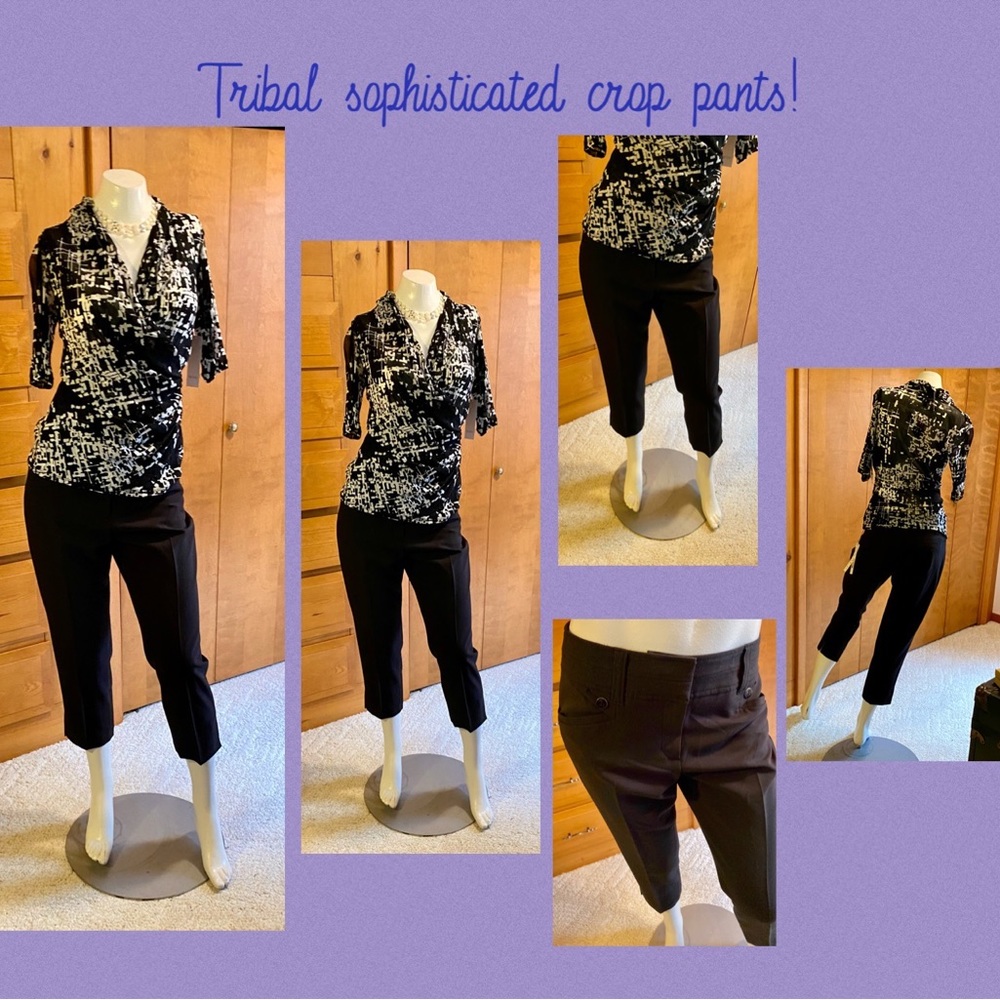 Tribal sophisticated wonderful zip crop pant!